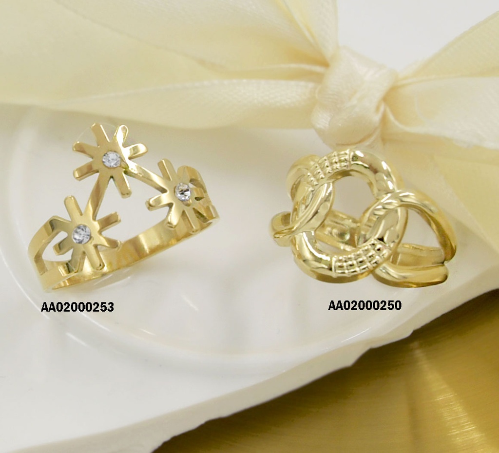 ANILLO UNITALLA TRES CÍRCULOS ENTRELAZADOS