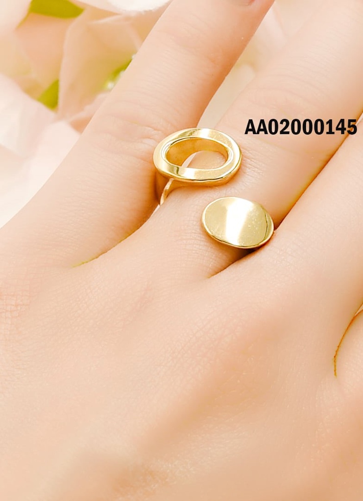 ANILLOS CRUZADOS CIRCULO HUECO Y SOLIDO