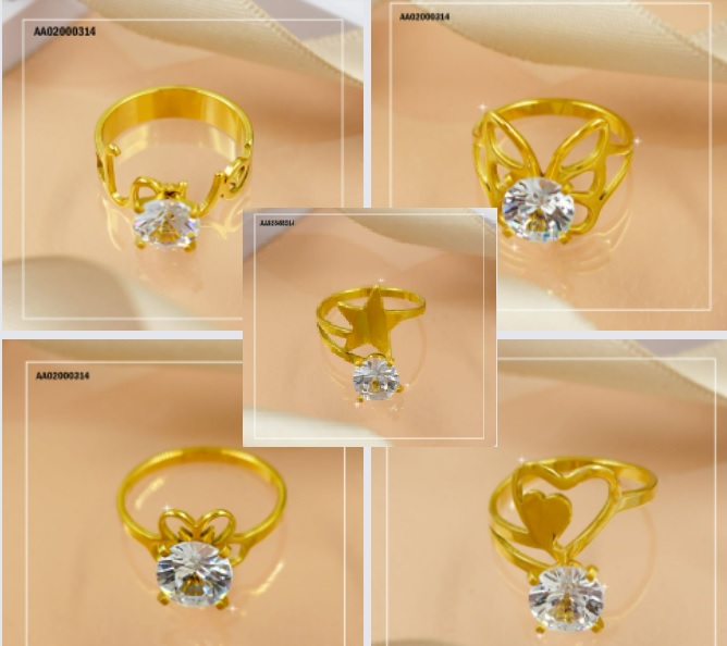 ANILLOS DORADOS ESTILOS VARIOS 🤎🌺🦋⭐LOVE