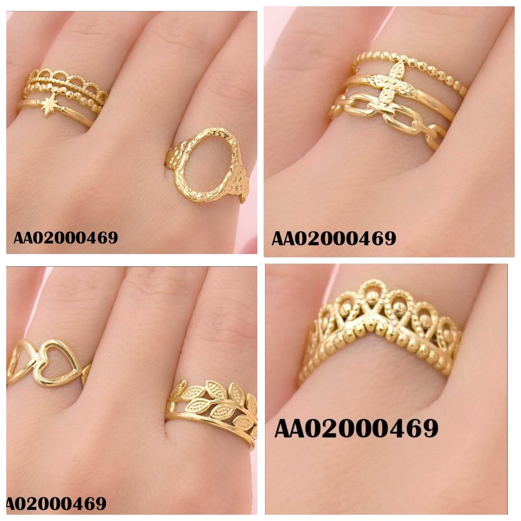ANILLOS SURTIDOS DORADOS MOD.3067