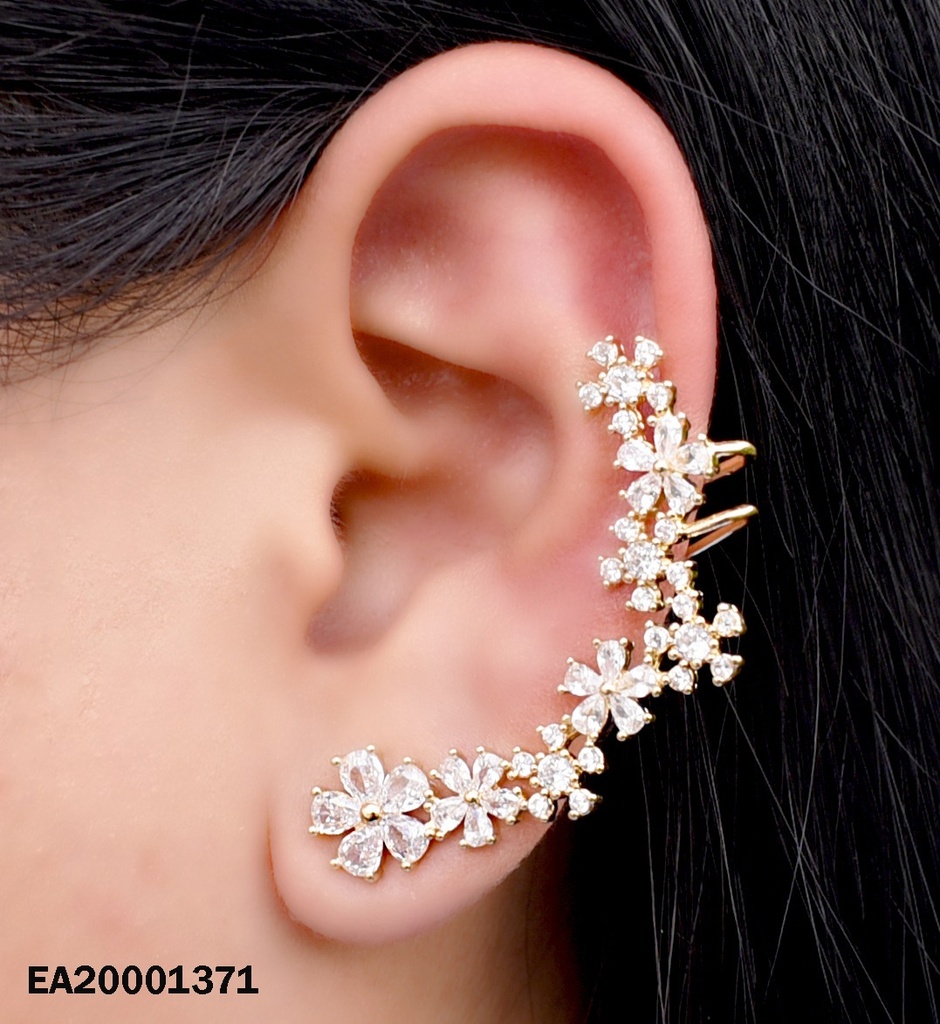 ARETE CAMALEÓN LÍNEA DE FLORES ZIRCONIAS