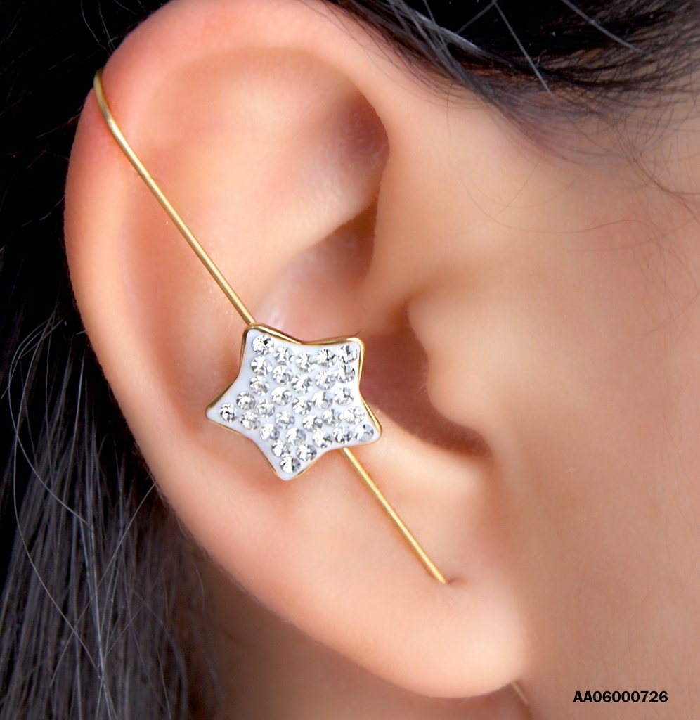 ARETE CAMALEÓN RECTO ESTRELLA ZIRCONIAS