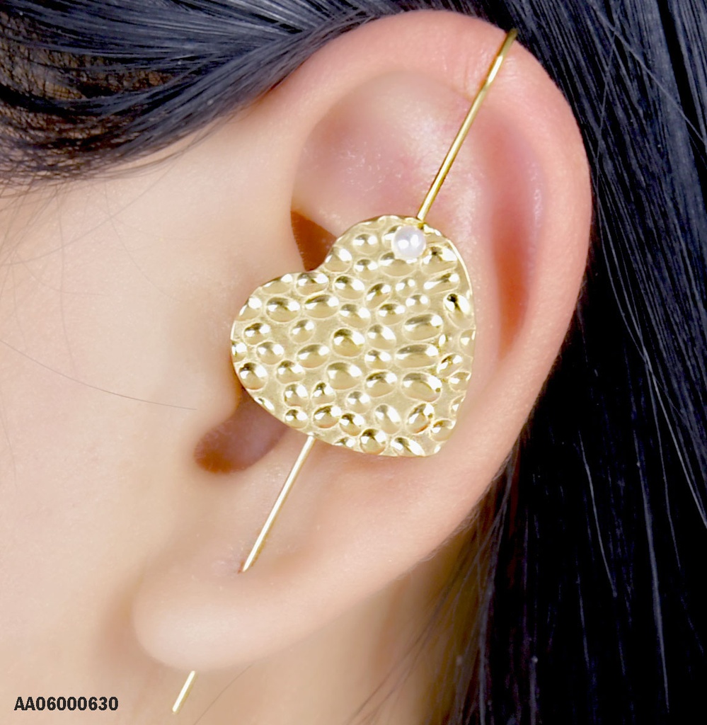 ARETE CAMALEÓN RECTO PLACA ♥ C/PERLITA