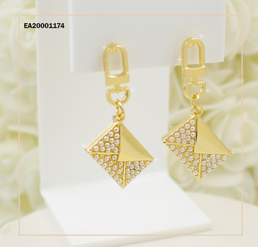 ARETES COLGANTE BILLETERITA PERLITAS/ZIRCONIAS