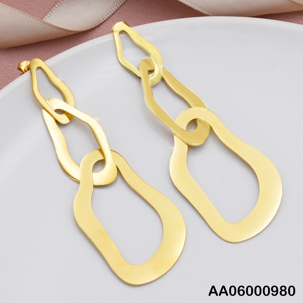 ARETES 3 ÓVALOS PLANOS IRREGULARES VERTICAL KE103930-PY