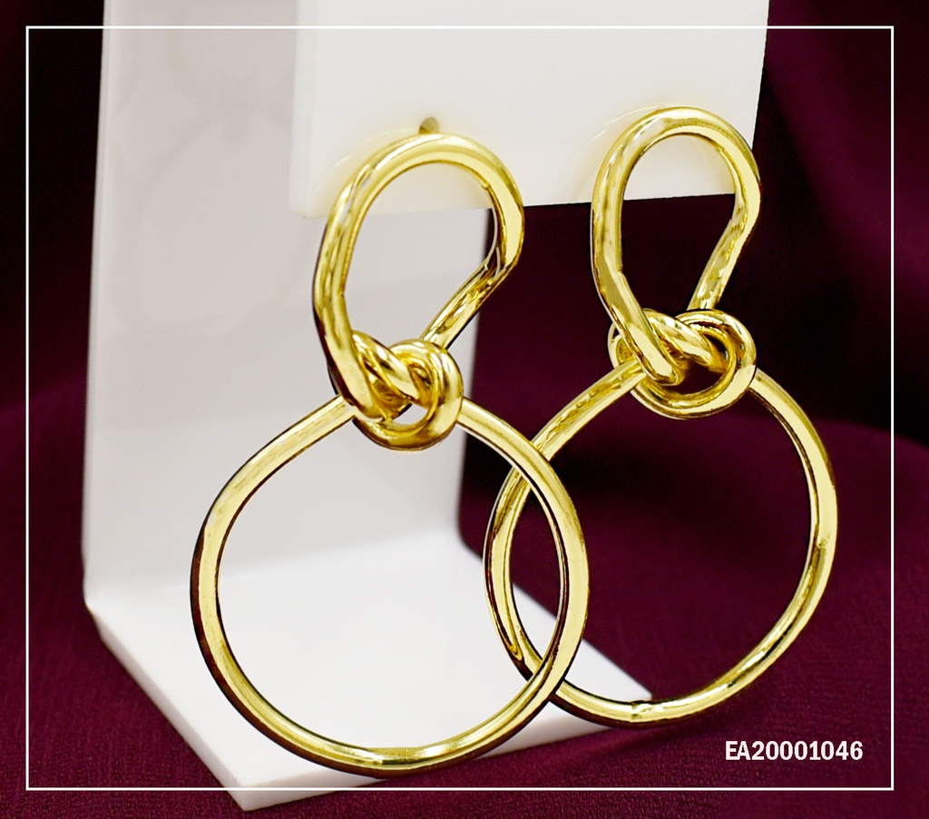 ARETES COLGAR ALAMBRE ENTRELAZADO