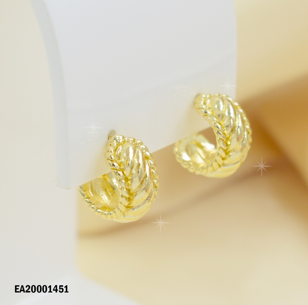ARETES CURVA GRABADOS DIAGONALES