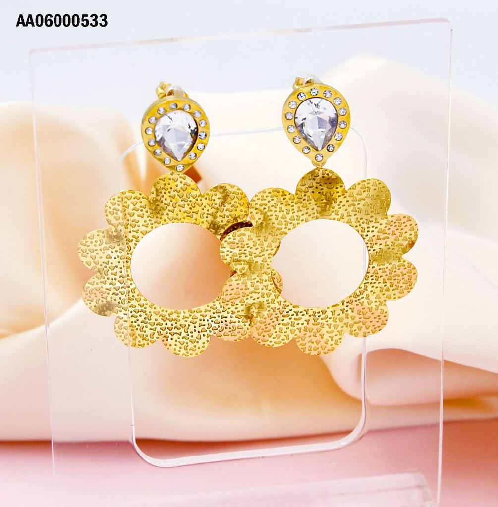 ARETES FLORES CROQUI FLOR GRANDE