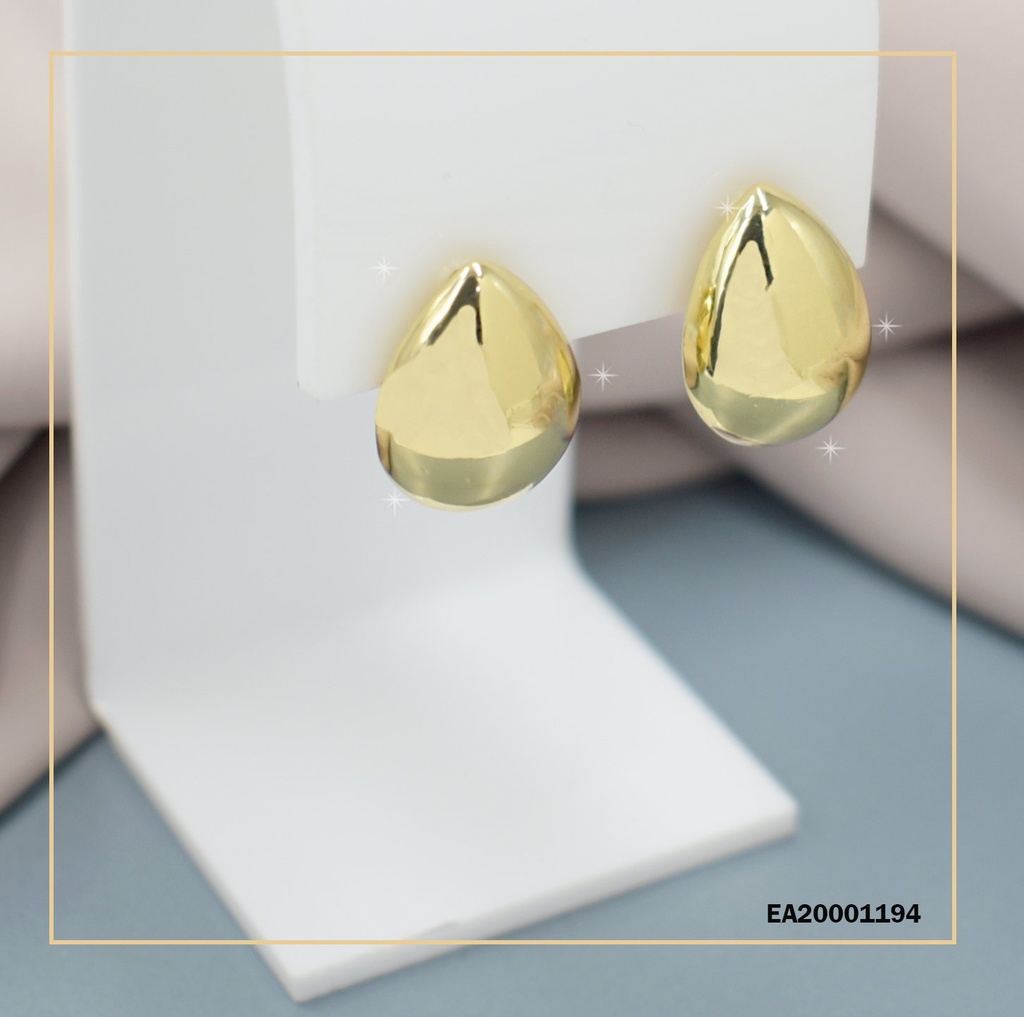 ARETES GOTA INFLADA DORADA
