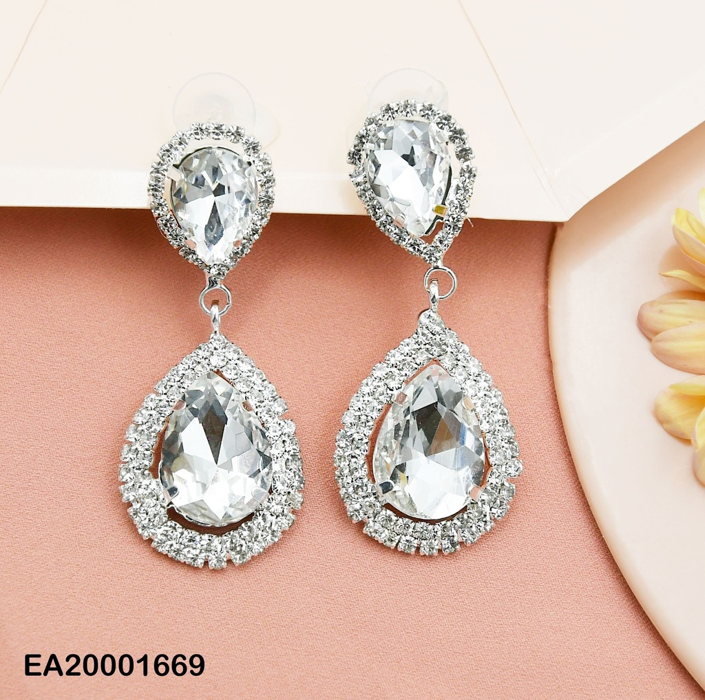 ARETES GOTAS GRANDES ZIRCONIAS