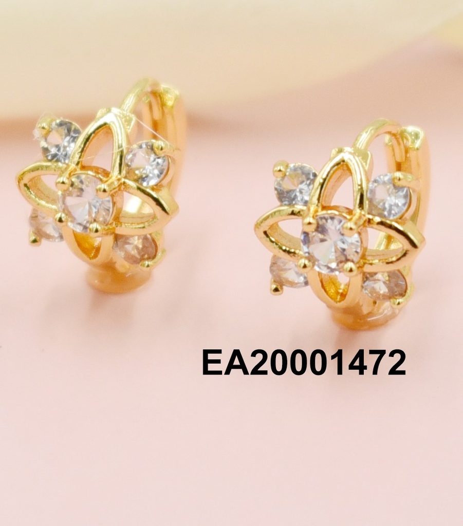 ARETES HUGGIES CROQUI ESTRELLA C/ZIRCONIAS