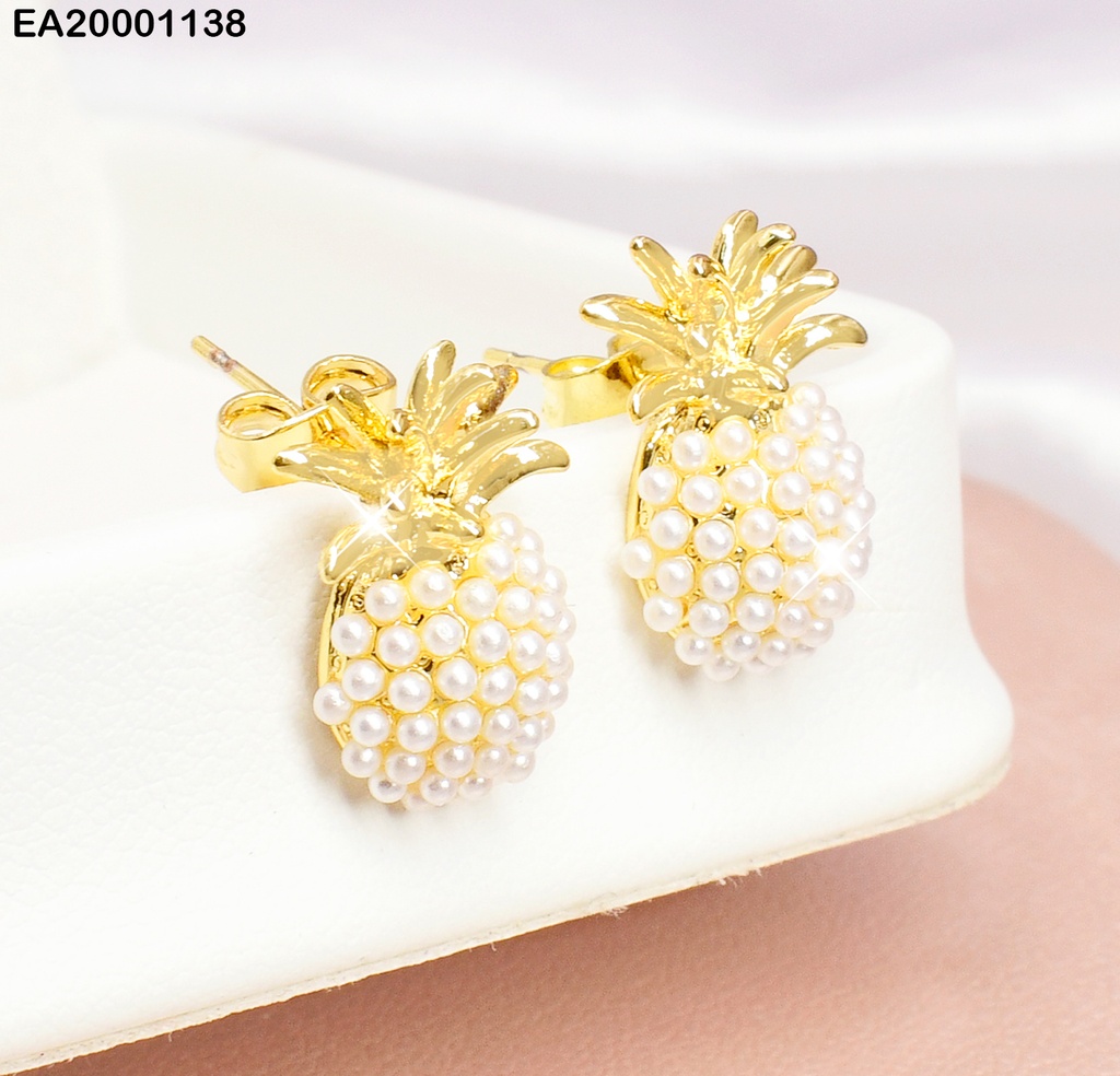 ARETES PIÑAS DE PERLITAS EE074-110