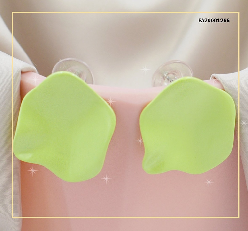 ARETES PLANOS FORMA IRREGULAR VERDE MENTA (P.E.NOV2025)
