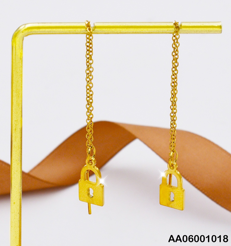 ARETES VIOLADORAS CANDADO