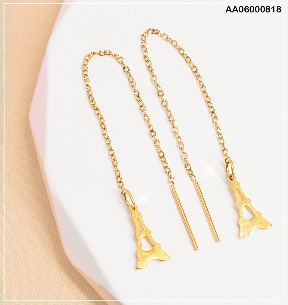 ARETES VIOLADORAS COLGANTE TORRE EIFFEL