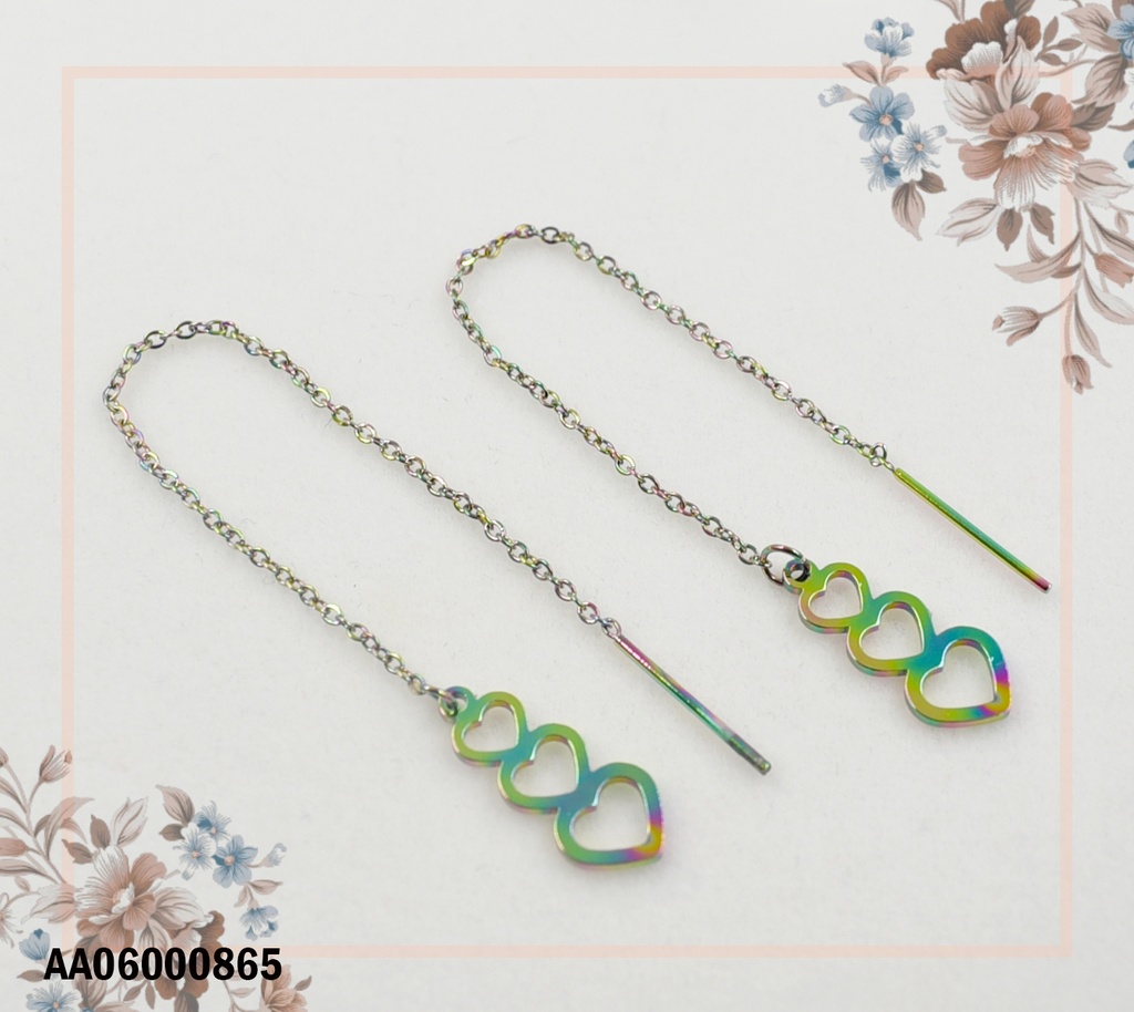 ARETES VIOLADORAS TORNASOL CROQUI 3 ♥ VERTICALES