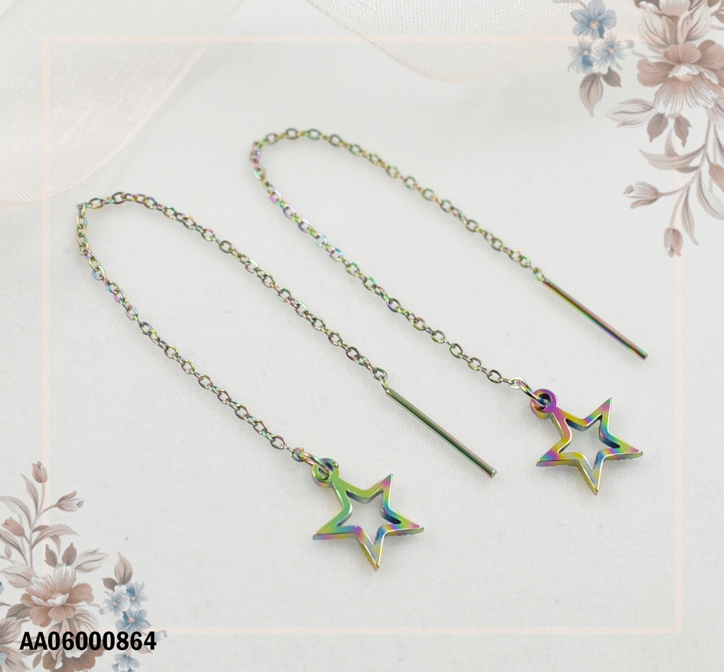 ARETES VIOLADORAS TORNASOL CROQUI ESTRELLA