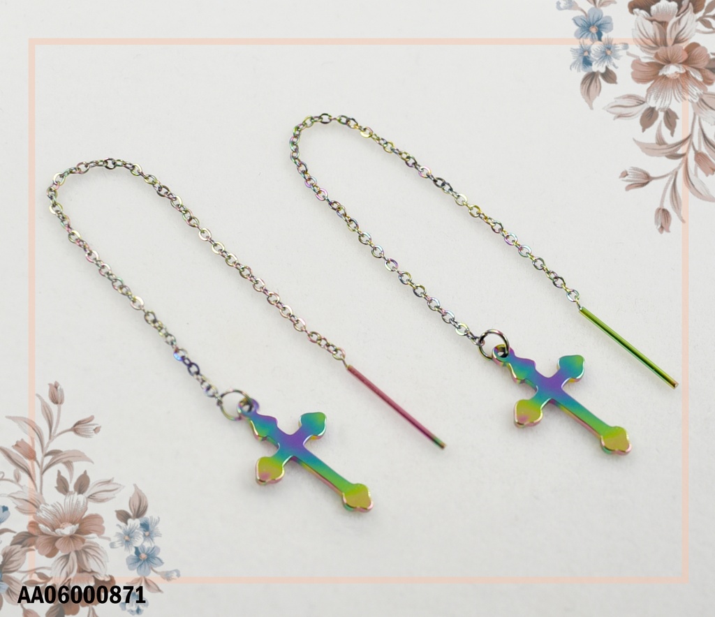 ARETES VIOLADORAS TORNASOL CRUZ