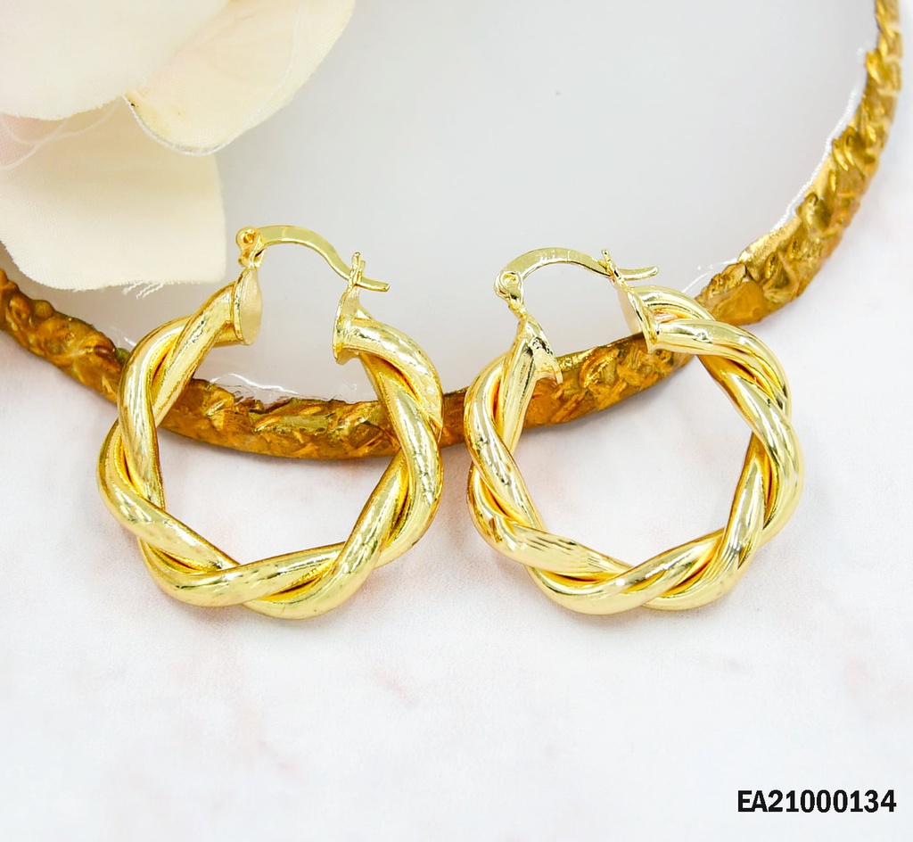 ARGOLLAS ENTRELAZADAS GRUESAS