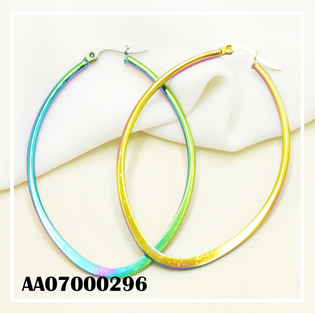 ARGOLLAS OVALADAS TORNASOL APLANADAS POR CURVA 50MM