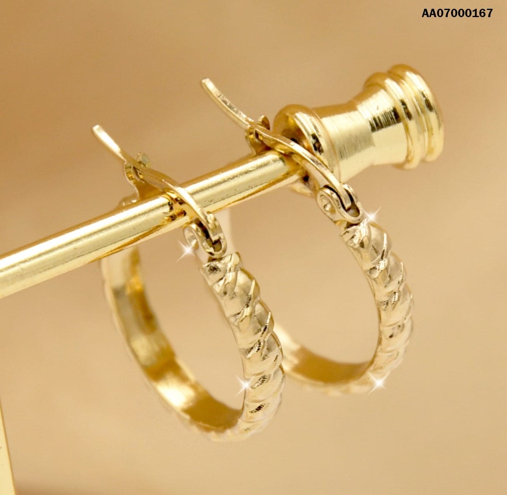 ARGOLLITAS GRABADO TRENZADO 20MM