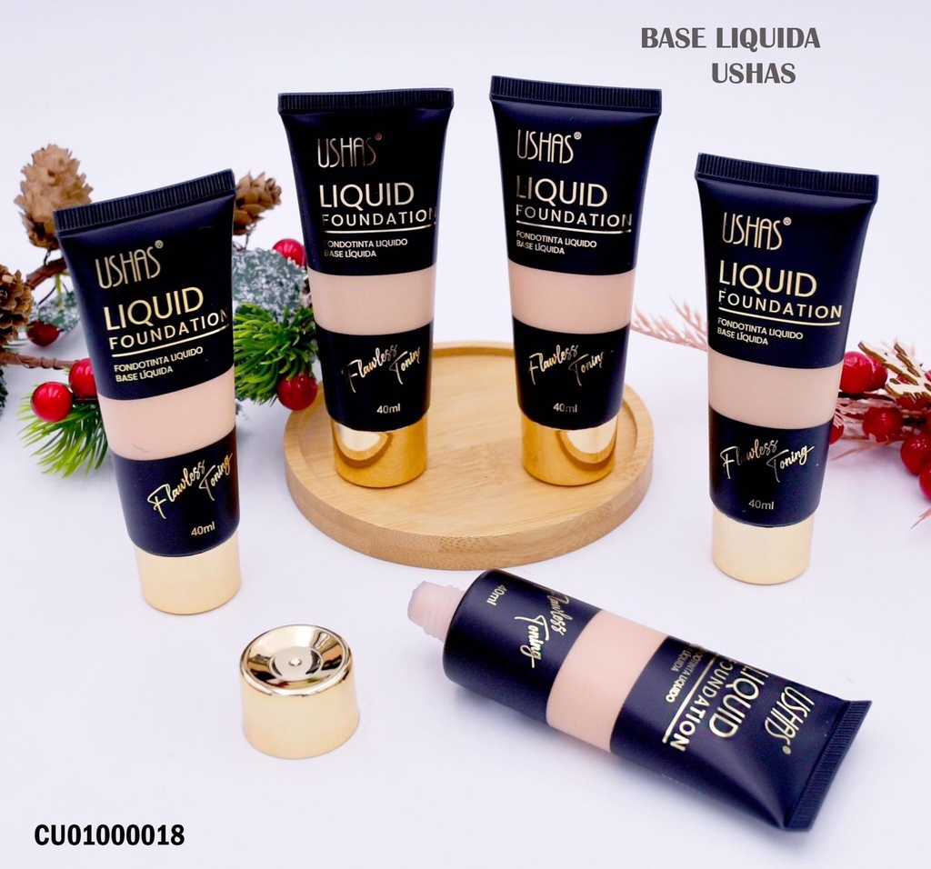 BASE LÍQUIDA FLAWLESS TONING USHAS FS304B 40ML TONOS V.