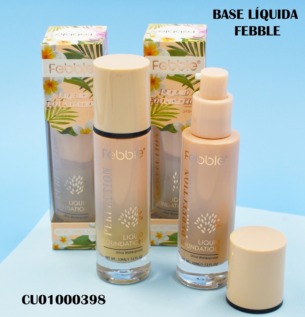 BASE MAQUILLAJE ULTRA WATERPROOF FEBBLE 33ML FS298A