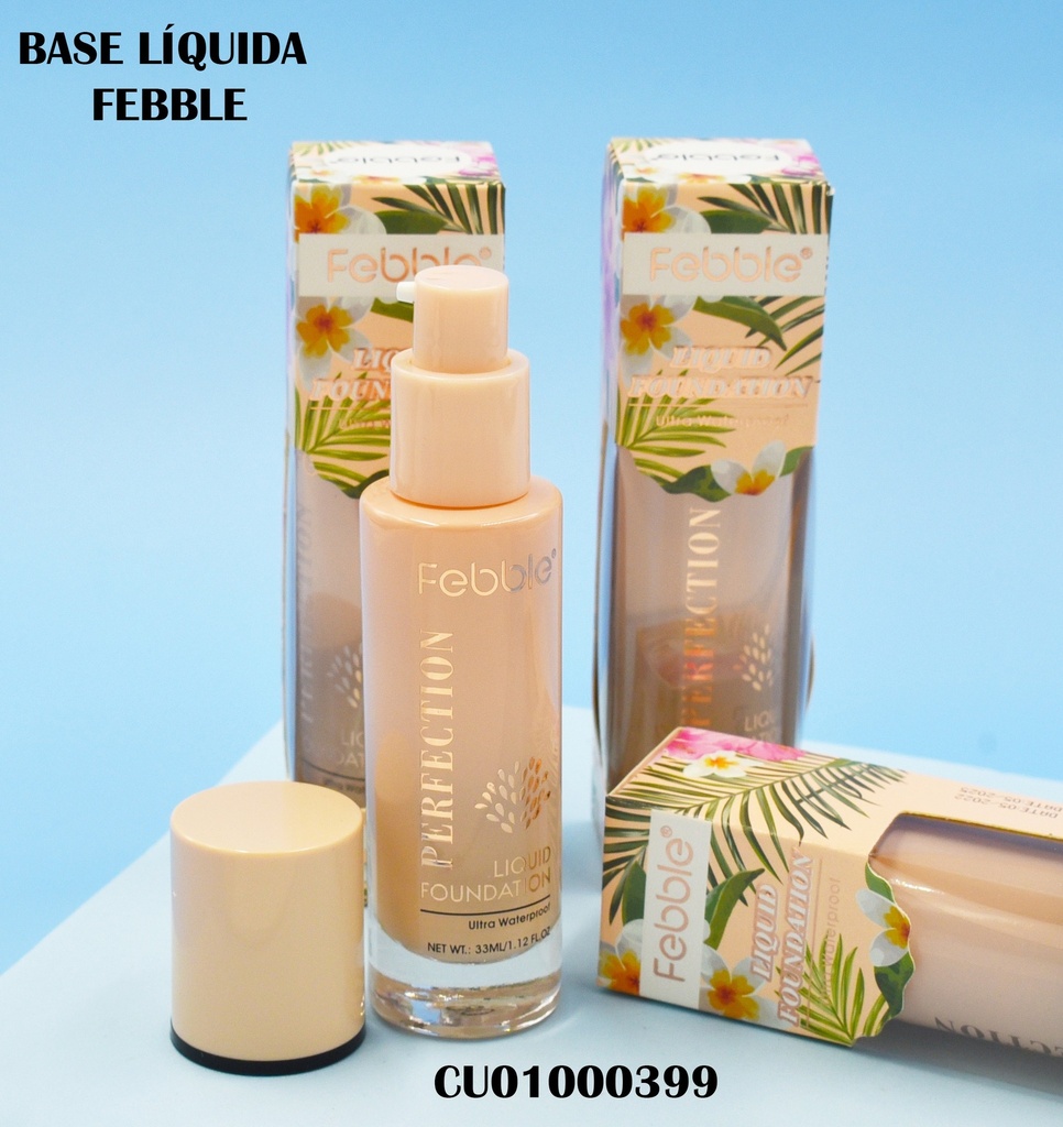 BASE MAQUILLAJE ULTRA WATERPROOF FEBBLE 33ML FS298B