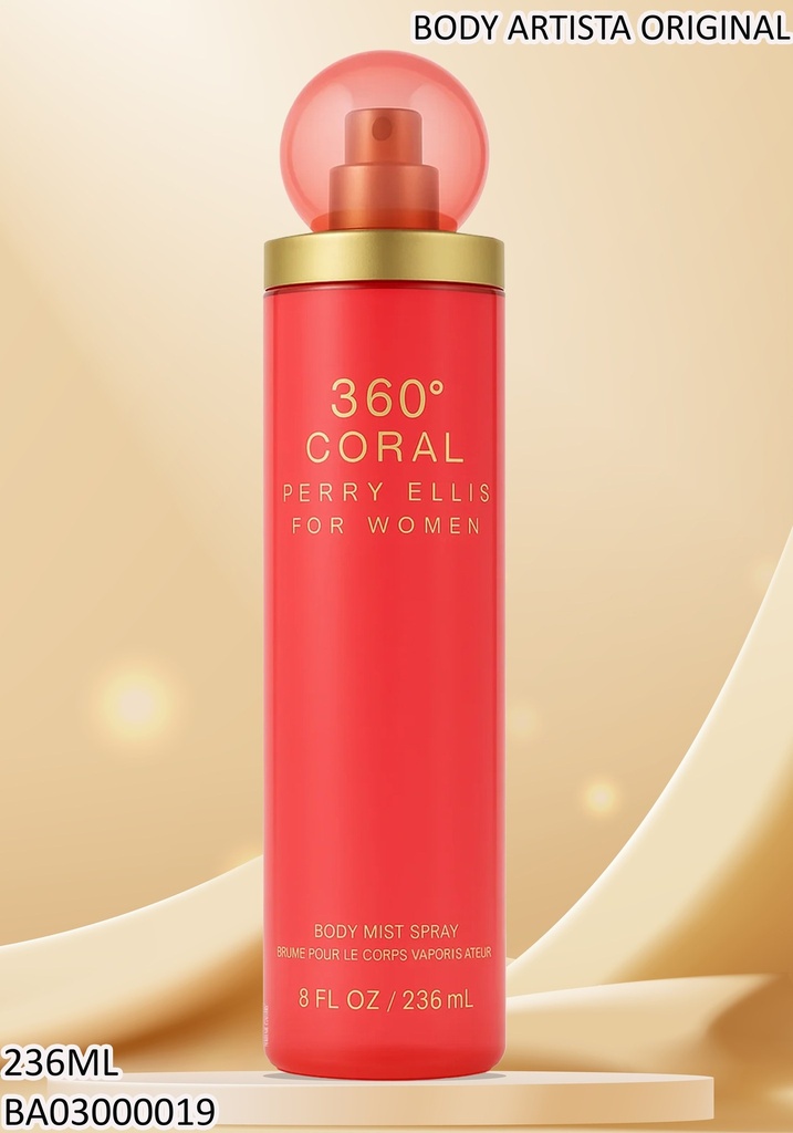 BODY MIST WOMEN PERRY ELLIS 360 CORAL
