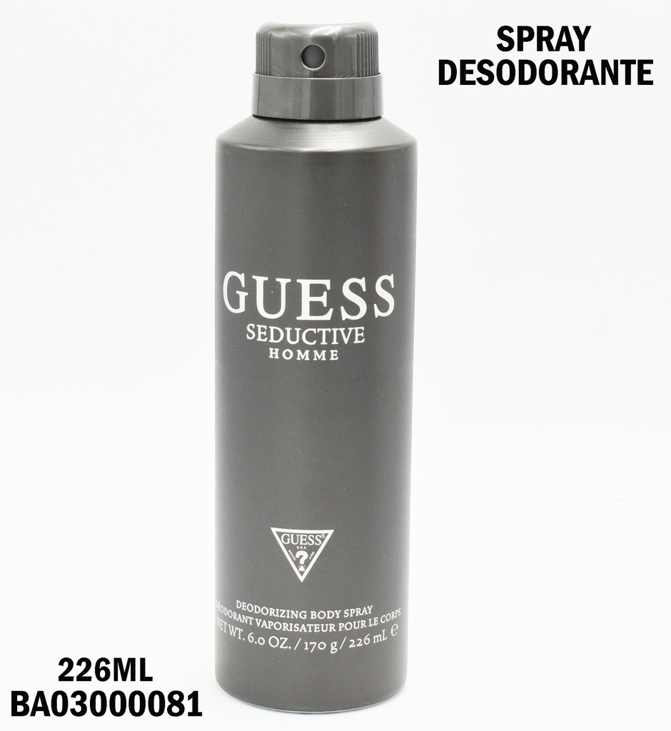 BODY SPRAY SEDUCTIVE HOMME (BLACK) GUESS 226ML