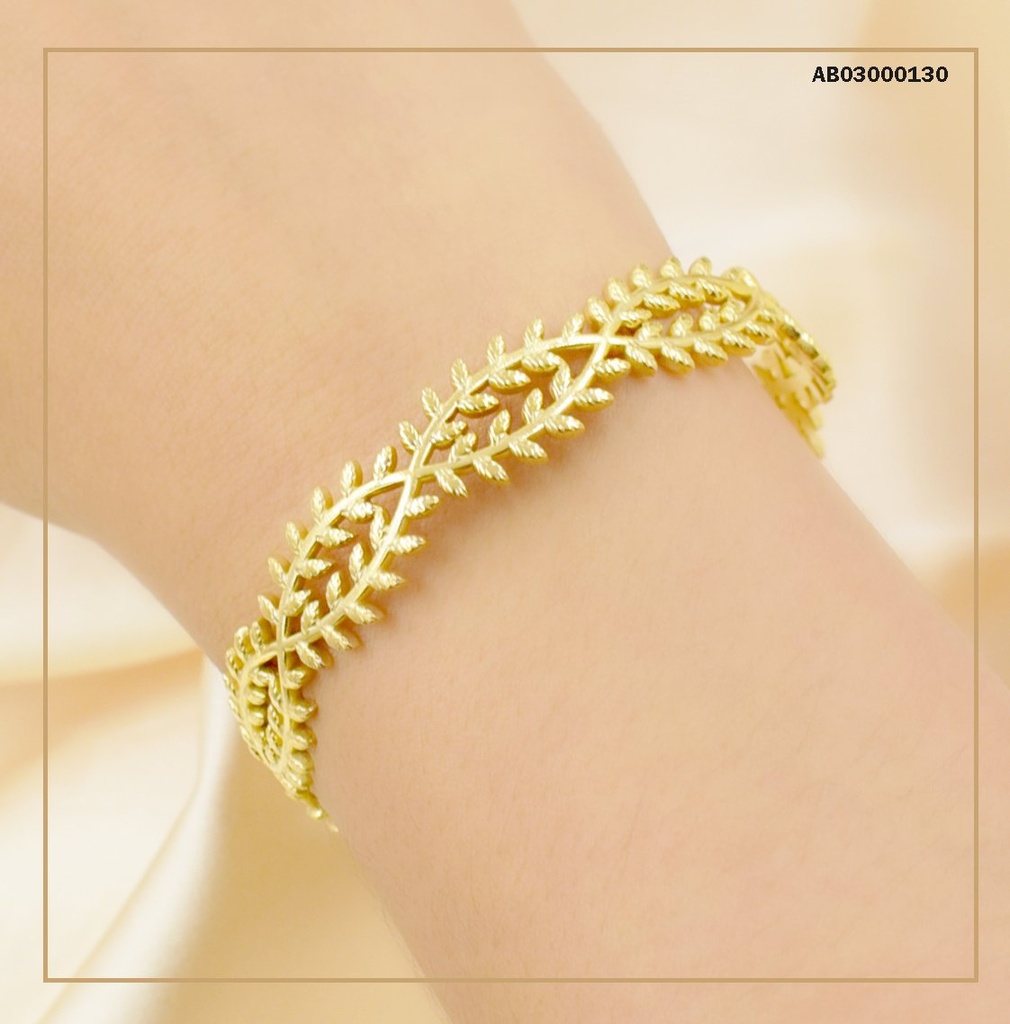 BRAZALETE AJUSTABLE RAMITAS ENTRELAZADAS