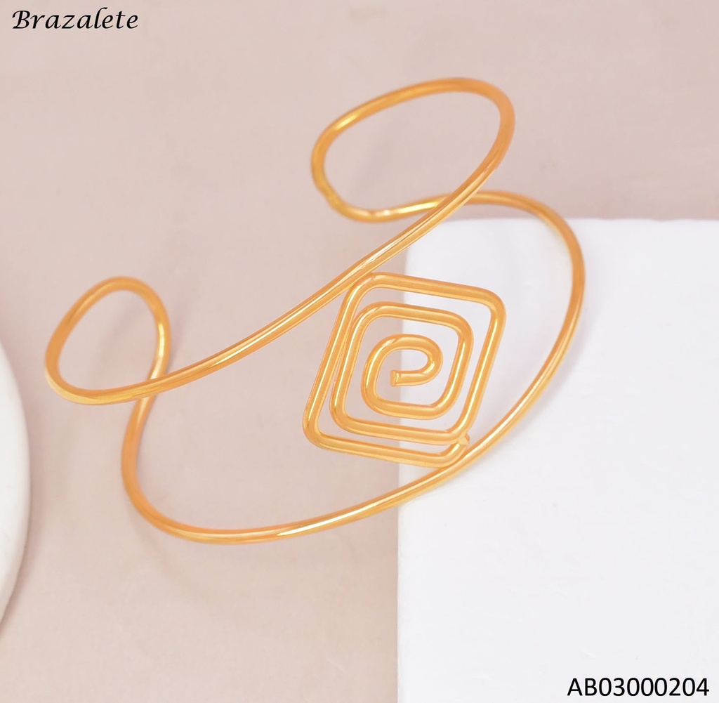 BRAZALETE ROMBO ELIPTICO ENTRE 2 LÍNEAS BA073-45