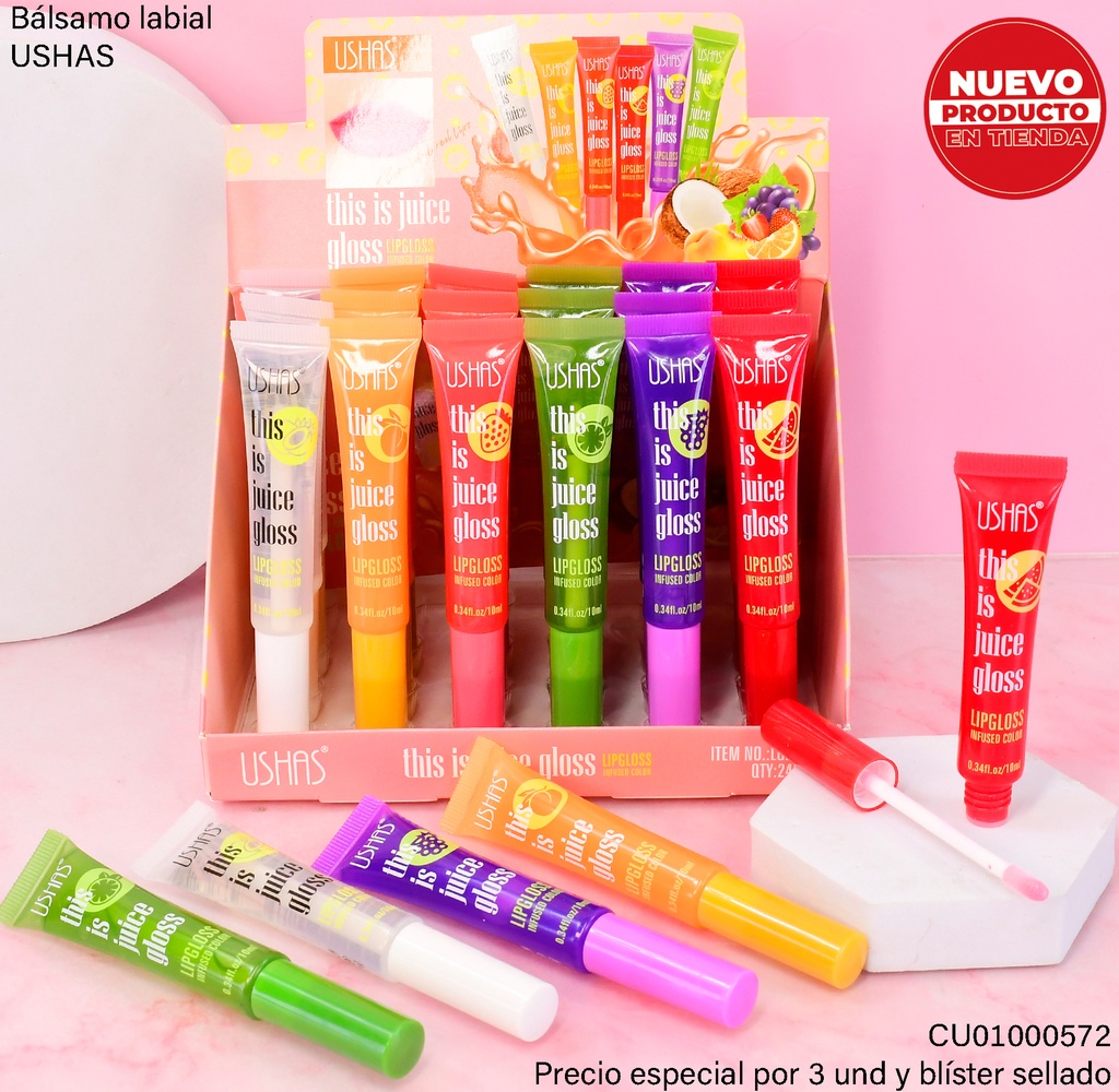 BRILLO FRUTAL USHAS TONOS SURTIDOS LG2415