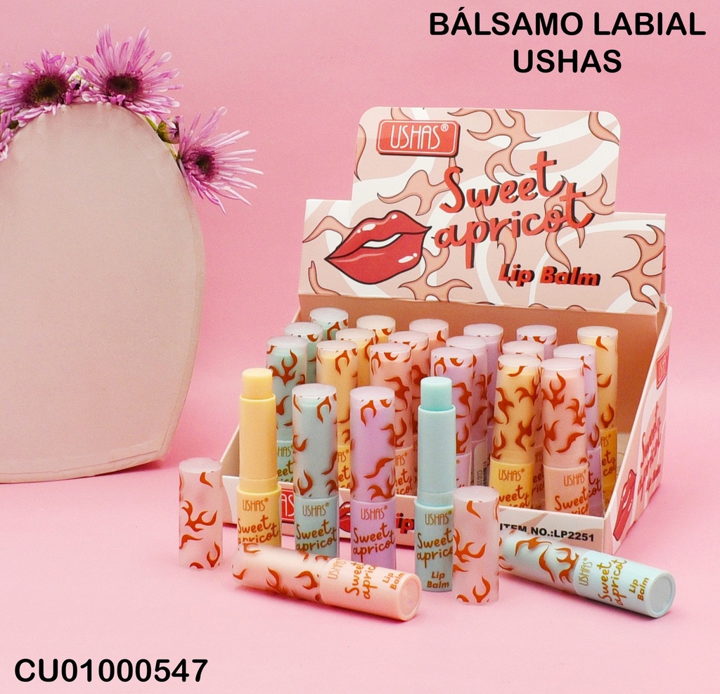 BÁLSAMO LABIAL SWEET APRICOT USHAS LP2251