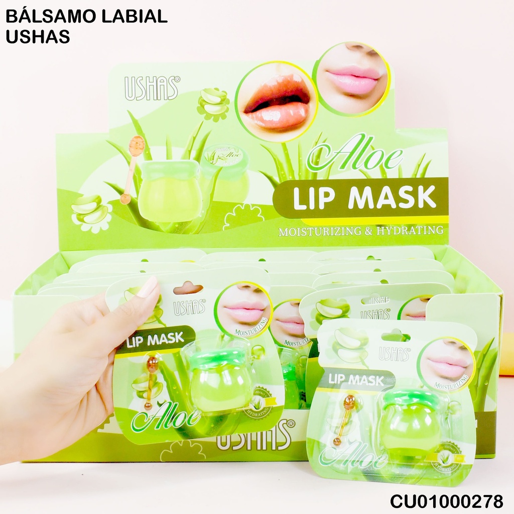 BÁLSAMO LABIAL USHAS LS161F-1 SABOR ALOE