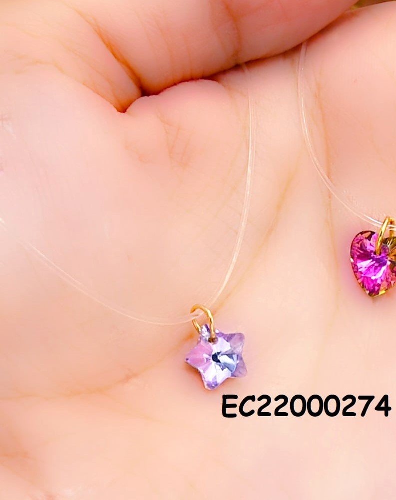 CADENA NYLON DIJE: ESTRELLA TORNASOL