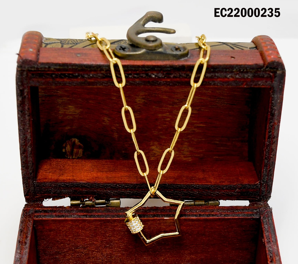 CADENAS ESLABONES GRANDES DIJE ESTRELLA