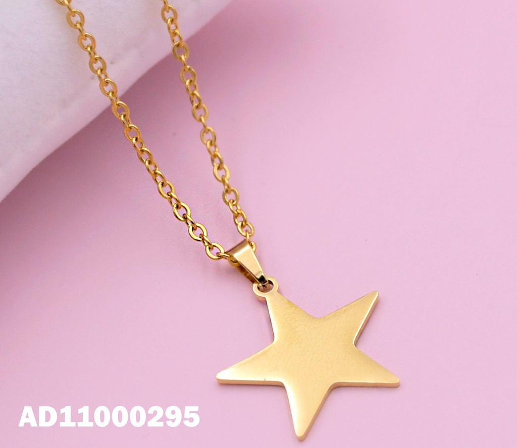 DIJE PLACA DORADA ESTRELLA 22MM