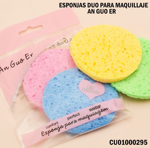 DÚO ESPONJA ⬜⬜ PARA MAQUILLAJE AN GUO ER NO.8038