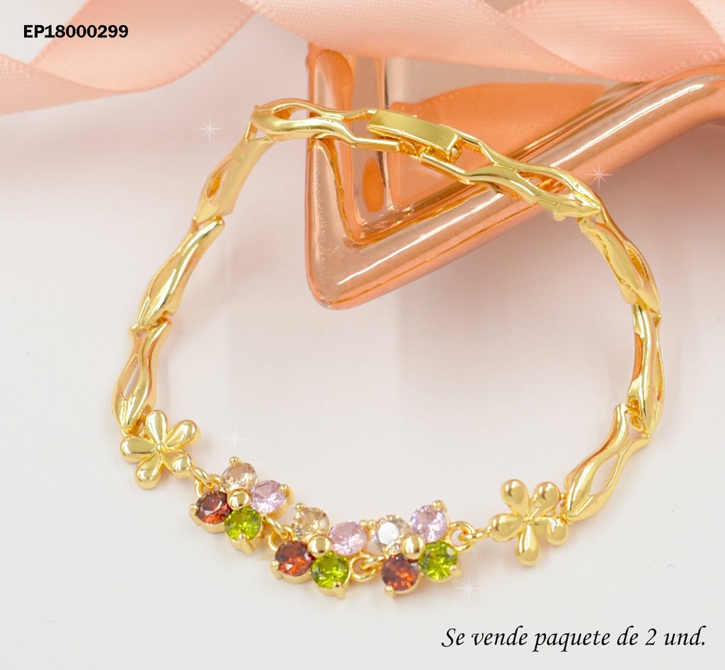 DÚO PULSERAS 🌸🌸🌸 DE 4 PETÁLOS COL.