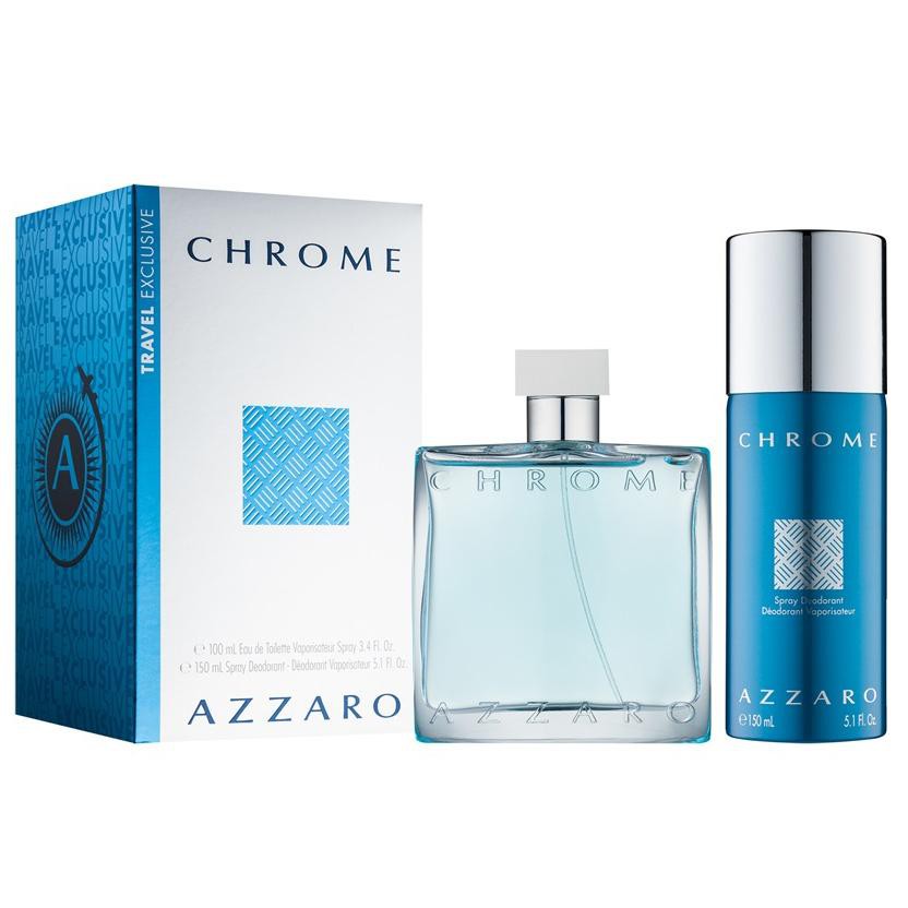 ESTUCHE CHROME BY AZZARO TRAVEL EXCLUSIVE 2 PCS