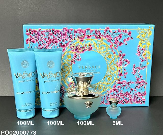 ESTUCHE PERFUMES VERSACE 4PCS FEMME DYLAN TURQUOISE