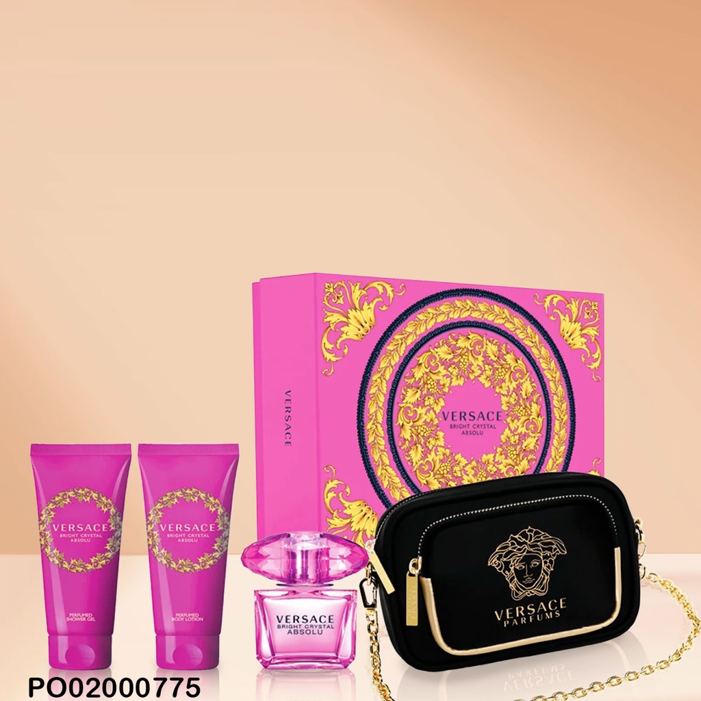 ESTUCHE VERSACE BRIGHT CRYSTAL ABSOLU 2PCS 100ML/MANOS LIBRES
