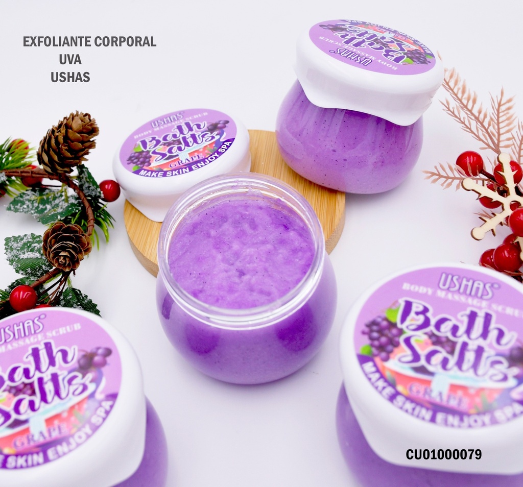 EXFOLIANTE SALES BAÑO UVAS USHAS HA163