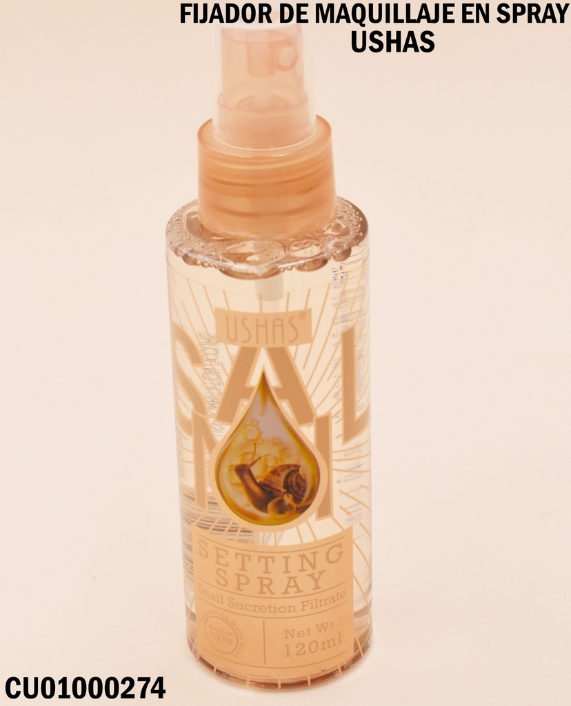 FIJADOR DE MAQUILLAJE EN SPRAY SNAIL USHAS FS250