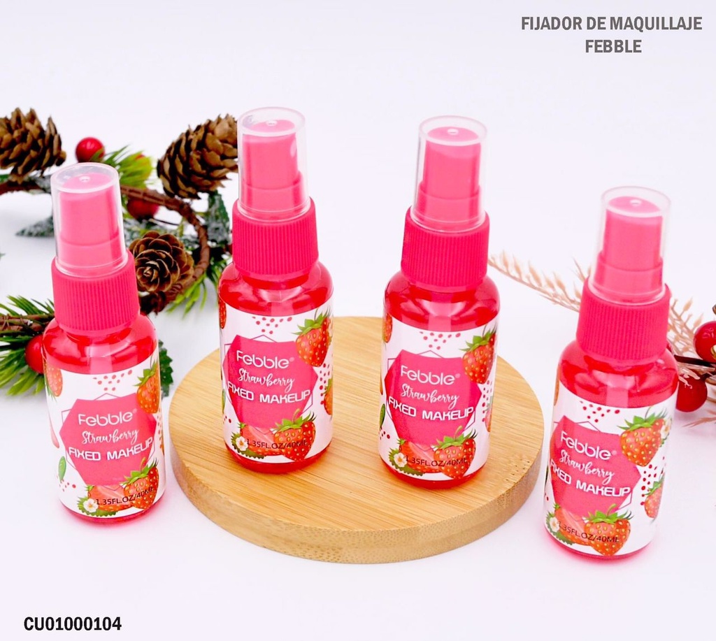 FIJADOR DE MAQUILLAJE FRESAS FEBBLE/USHAS FS240 40ML
