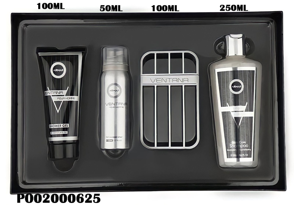 GIFT SET FOR MEN 4 PCS PERFUME VENTANA ARMAF