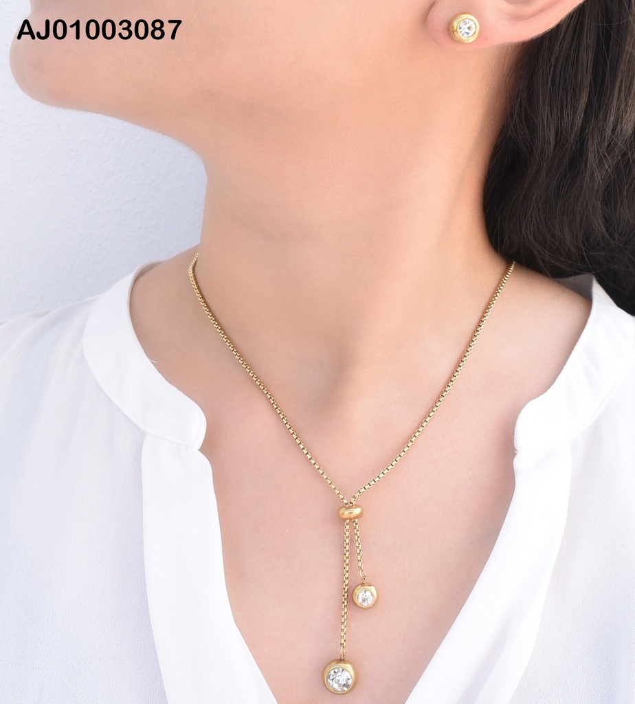 JUEFGO ZIRCONIAS RD CORBATERO 2 ZIRCONIAS COLGANTES
