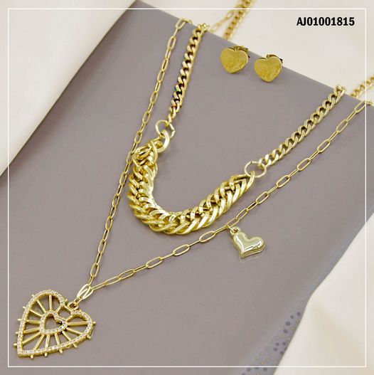 JUEGO ARETES CORAZÓN. DIJES CORAZÓN ESQUELETEADO (P.E.NOV2025)