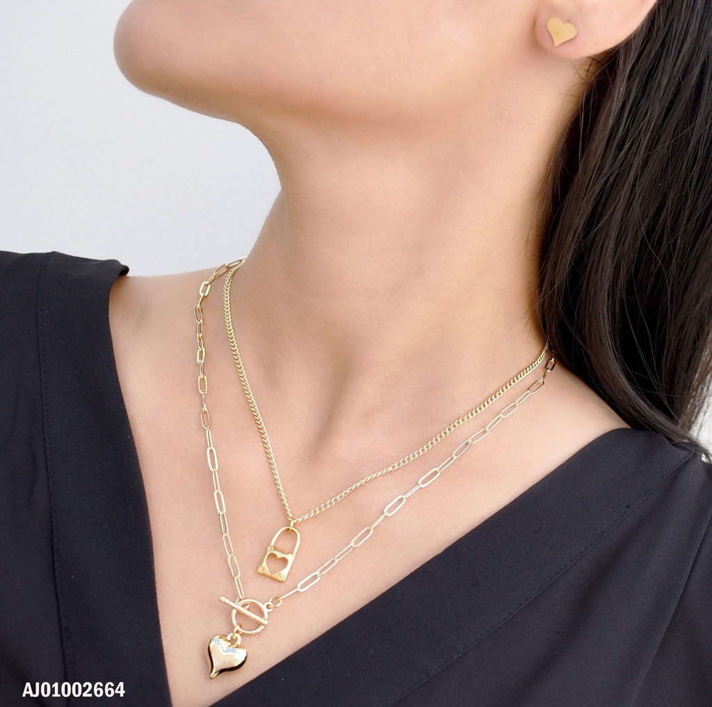 JUEGO CORAZONES DOBLE CAD.CANDADO/♥ INFLADO
